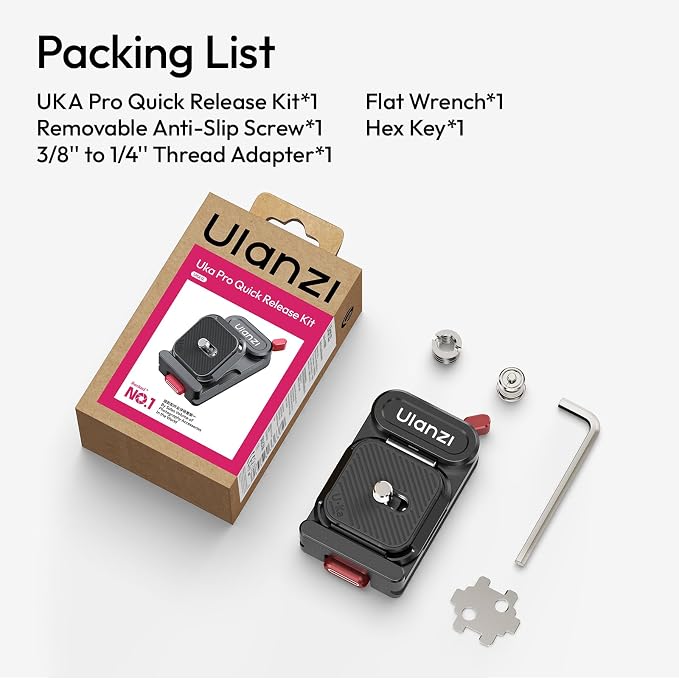 ULANZI UKA12 Pro Quick Release Plate, Arca-Swiss Camera Tripod Mount Adapter w - Image 7
