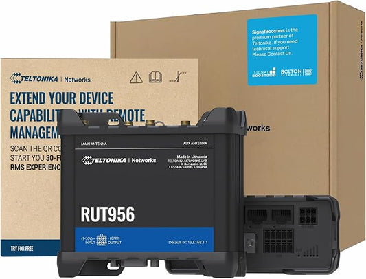 Teltonika RUT956 Industrial Cellular WiFi Router - 4G LTE by BoltonTechnical