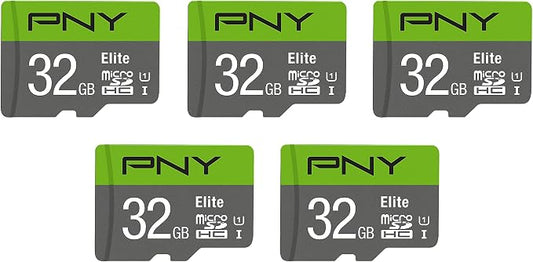 PNY 32GB Elite Class 10 U1 microSDHC Flash Memory Card by PNY