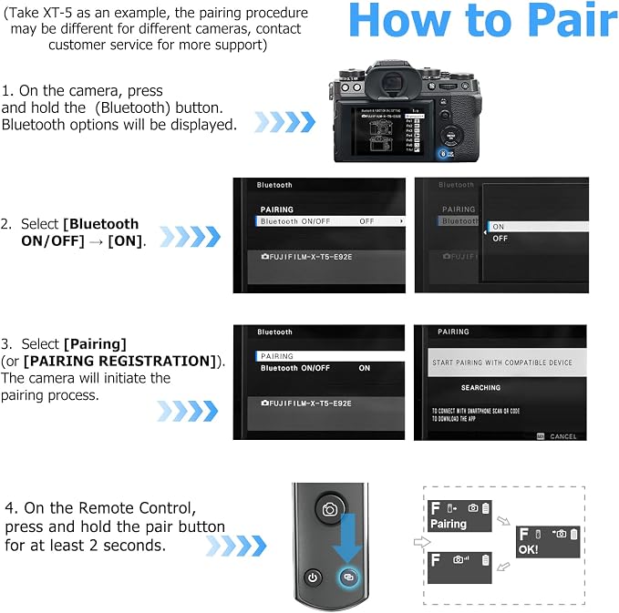 Remote Control for Fujifilm Camera, USB-C Rechargeable Wireless Shutter Release - Image 8