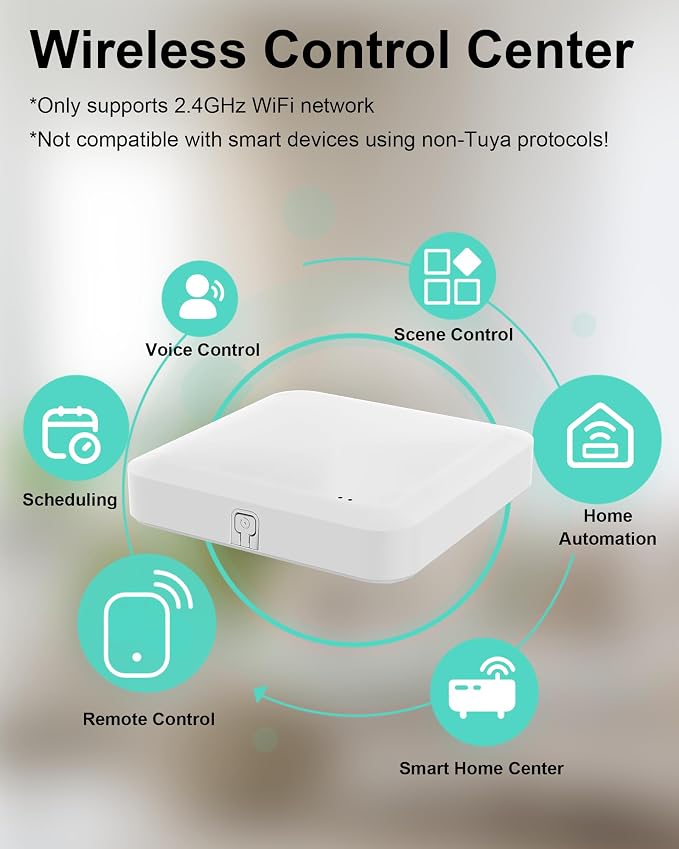 Tuya ZigBee 3.0 Hub/Wireless Gateway, WiFi Smart Home Bridge Remote Controller - Image 4