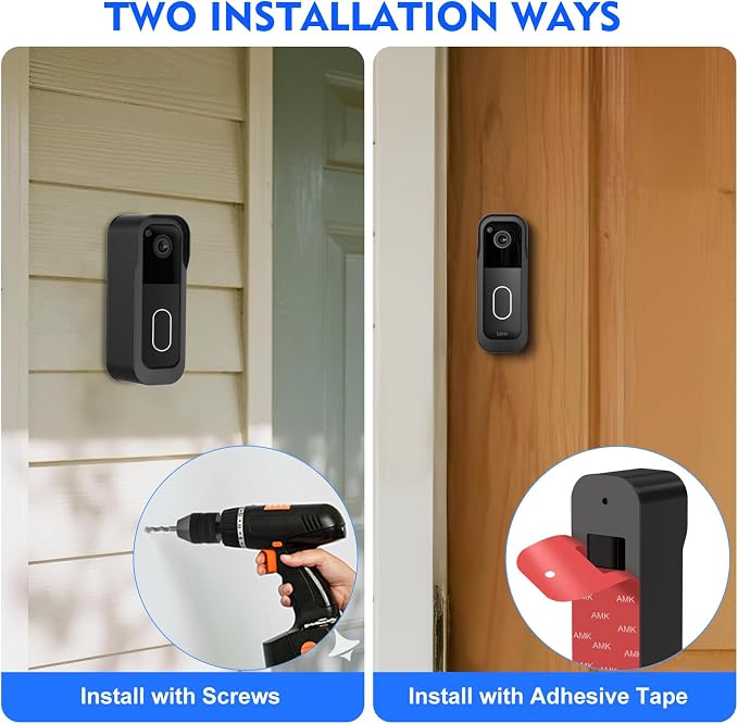 New No Drill Mount for Blink Video Doorbell Camera, Adhesive Blink Doorbell - Image 4