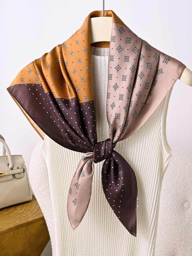 Silky Scarf for Women Lightweight Satin Bandanas Neck Hair Wrap For Sleeping - Image 6