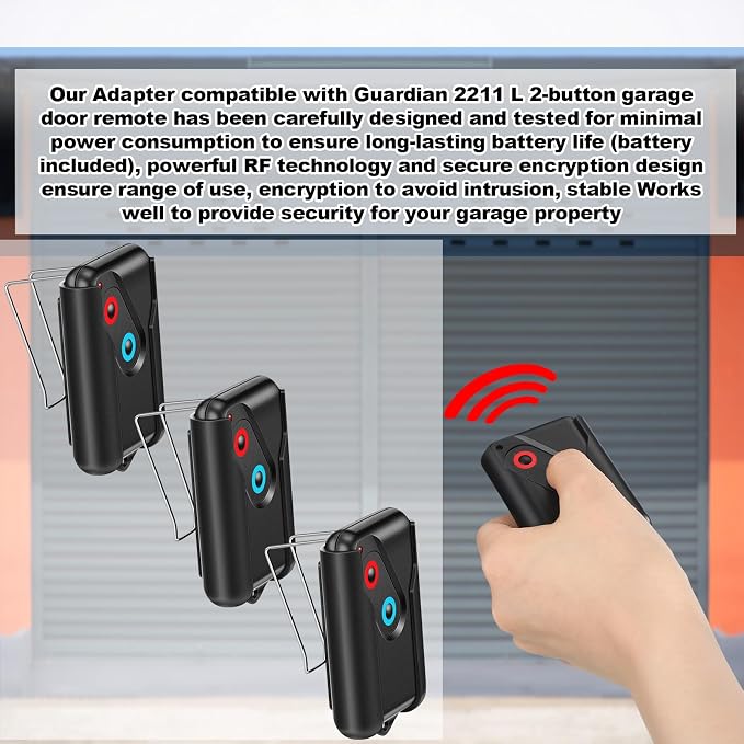 Kingdder 3 Pcs Garage Door Remote Compatible - Image 5