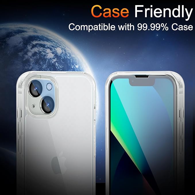 TZGZT 3 Pack Screen Protectors for iPhone 13, 9H Tempered Glass, Military Grade - Image 7