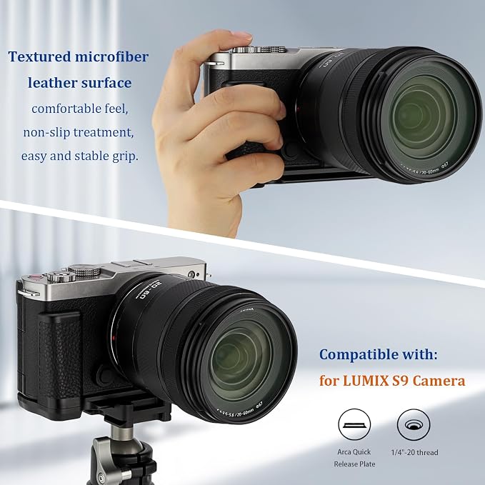Haoge HG-S9-B Handle HandGrip for Panasonic LUMIX S9 Camera Body S9K L-Shape - Image 6