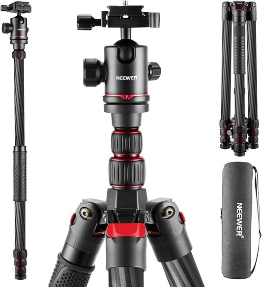 NEEWER Upgraded 80.7" Carbon Fiber Camera Tripod Monopod by Neewer