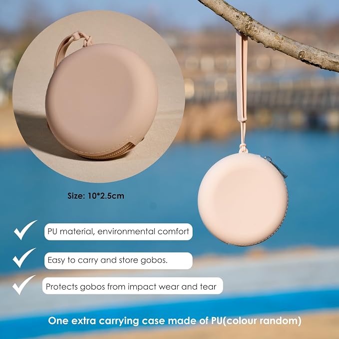 16Pcs Unique Round Gobos Kit for Optical Snoot, 86mm/3.4in Metal Plate Patterns - Image 7
