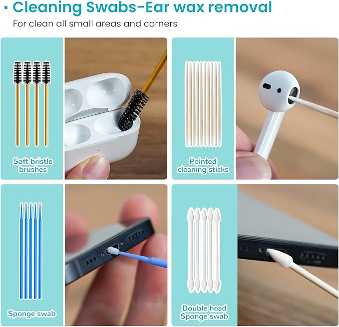 MUIIGOOD Airpods Cleaner Kit 221 Pcs Earbud Cleaning Putty Remove Ear Wax Phone - Image 5