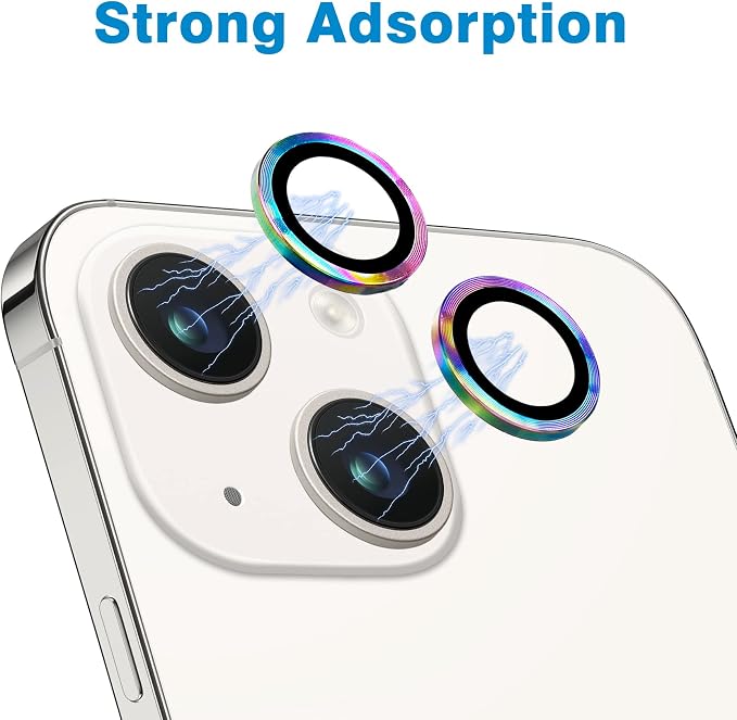for iPhone 15 and 15 Plus Camera Lens Protector, Anti-Scratch Lens Cover 9H - Image 4