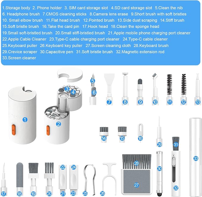 33-in-1 Multi-Functional Cleaning Kit Tool - Image 7