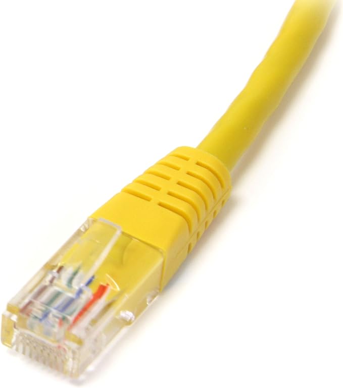 StarTech.com Cat5e Ethernet Cable - 6 ft - Yellow - Patch Cable - Molded Cat5e - Image 2