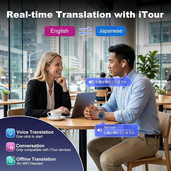 Smart Watch, Real Time Smart Translation Watch, Two-way Instant Voice - Image 5