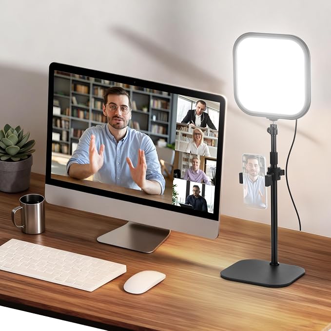 NEEWER Basics 10.8" Video Conference Lighting, 15W Bi Color Edge Lit Full by Neewer