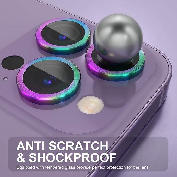 Choiche Compatible for iPhone 14 Pro/iPhone 14 Pro Max Camera Lens Protector - Image 3