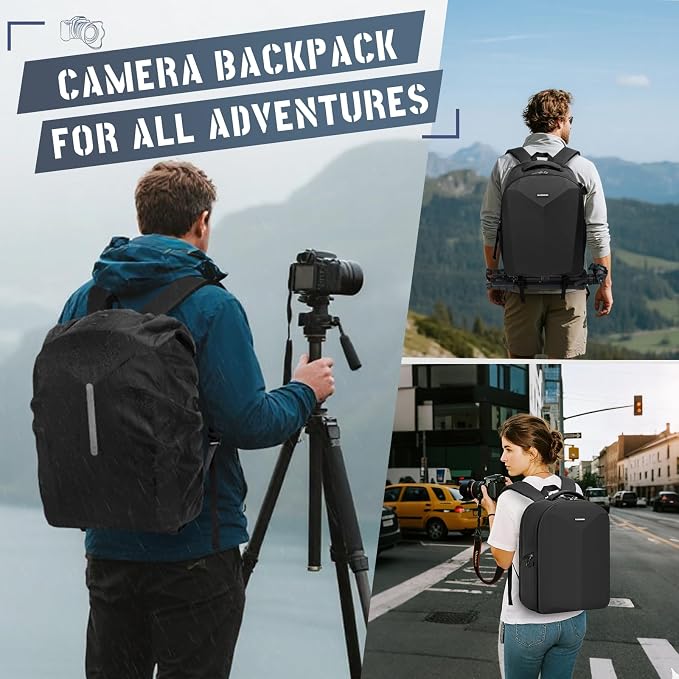 RAINSMORE Camera Backpack Hard Shell - Image 9