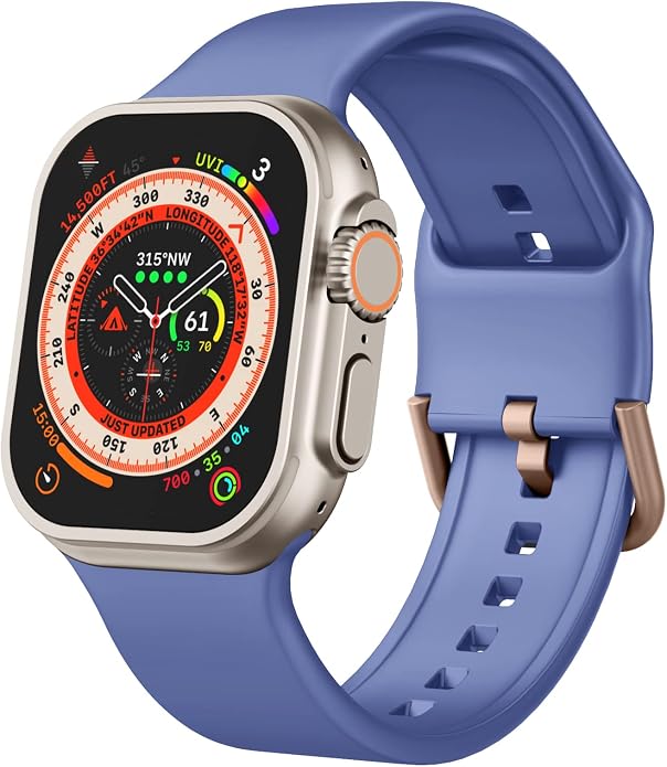 Sport Band Compatible with Apple Watch Bands 49mm 46mm 45mm 44mm 42mm 41mm 40mm by Recoppa