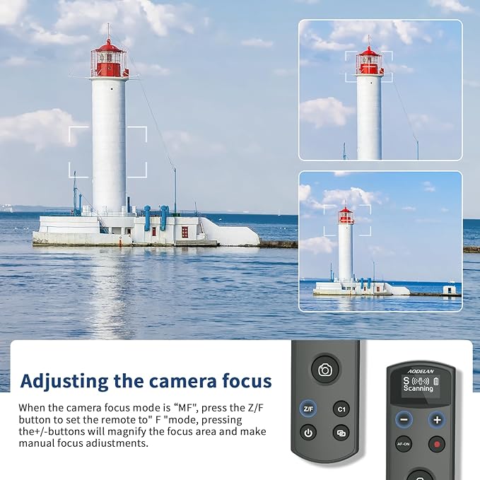 for Sony Camera Rechargeable Shutter Release, AODELAN Wireless Remote Control - Image 5