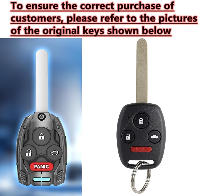 Mecha Heavy-Duty Automobile Remote Control Key Fob Shell Keychain Fits - Image 2
