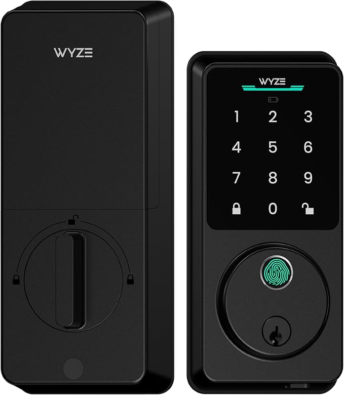 Wyze Auto-Lock Bolt v2, Fingerprint Keyless Entry Smart Lock, AI Learning by WYZE