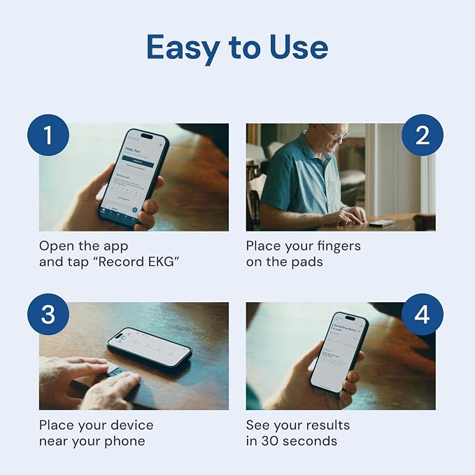KardiaMobile 1-Lead EKG Monitor, Medical-Grade FDA-Cleared Personal Heart - Image 6