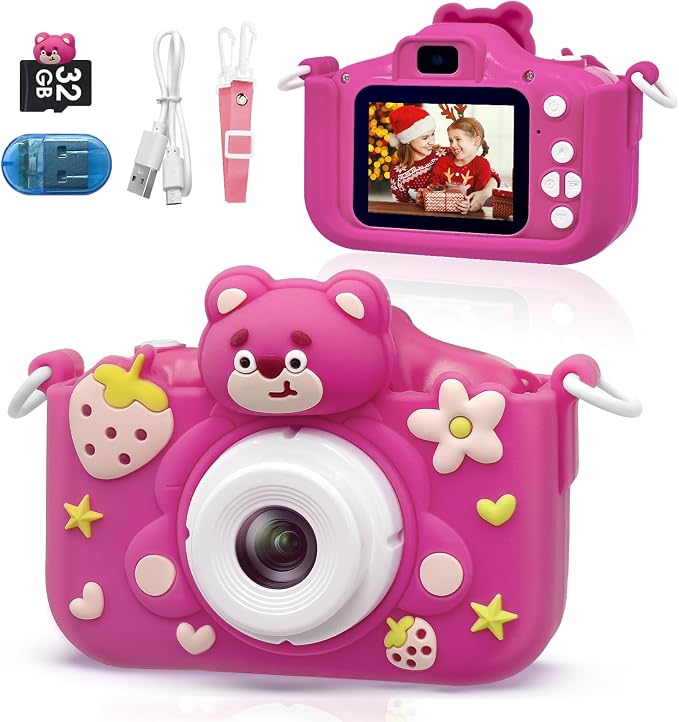 Kids Camera Toddler Digital Camera Little Girls Toy Camera by ESTFUN