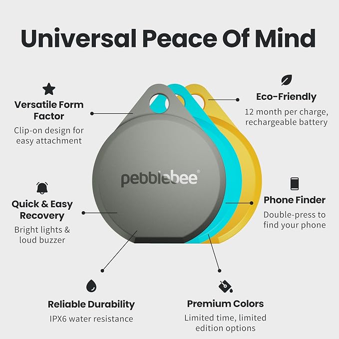 Pebblebee Clip 5 | Rechargeable Bluetooth Tracker Tag - Image 4