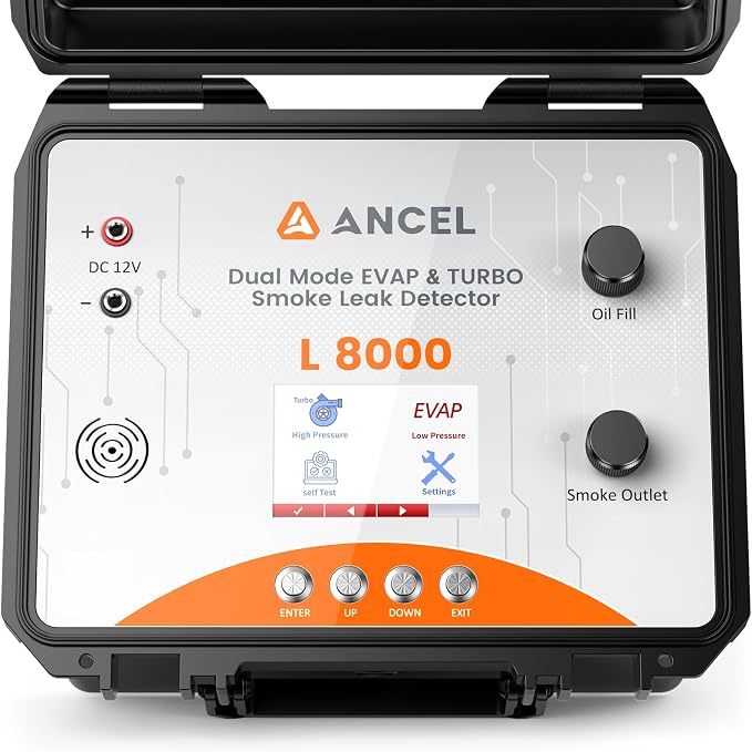 ANCEL L8000 Automotive Smoke Machine | Dual Mode Diagnostic Leak Tester - Image 9