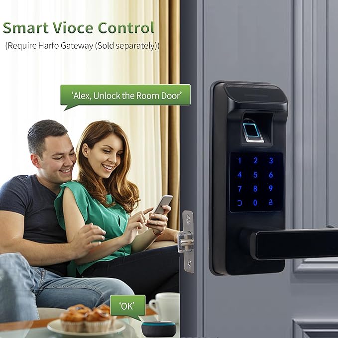 Smart Door Lock, Heavy Duty 5 in 1 Keyless Entry Door Lock, Full App Control - Image 6
