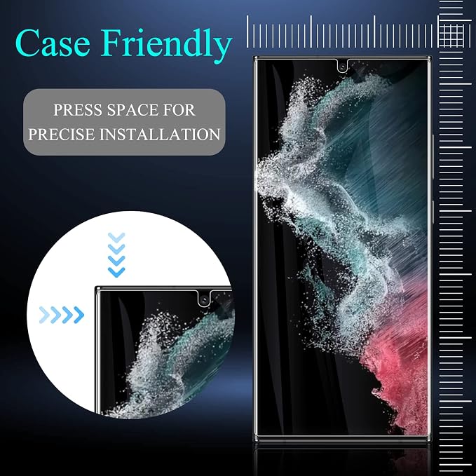 LYWHL for Samsung Galaxy S22 Ultra Privacy Screen Protector, Anti-Spy Full - Image 4