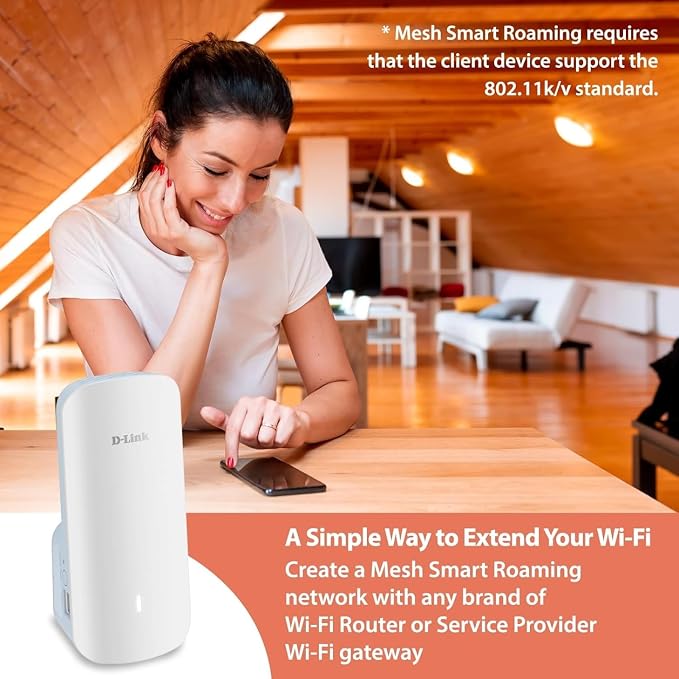 D-Link AX3000 Mesh WiFi 6 Range Extender, 999 sq. ft. - Image 10