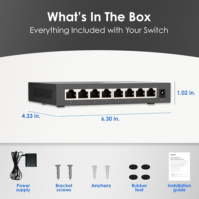 QNAP 8-Port 2.5GbE Unmanaged Switch - Image 6