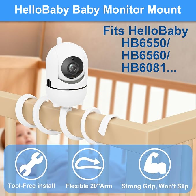 Flexible Baby Monitor Mount for HelloBaby - Image 2