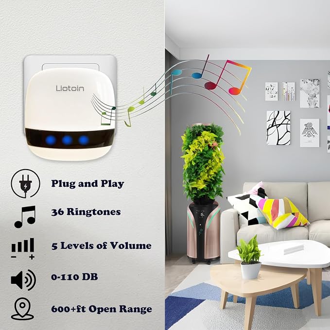 Caregiver Pager Wireless Call Button Call Bell Call Light Alert Button - Image 2