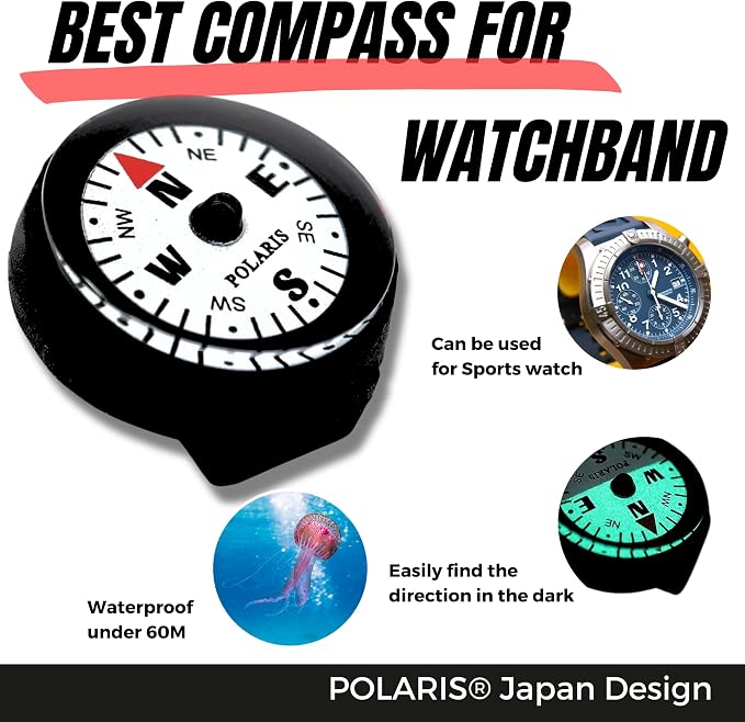 POLARIS Waterproof Micro Compass Series/Watchband or EDC or - Image 2