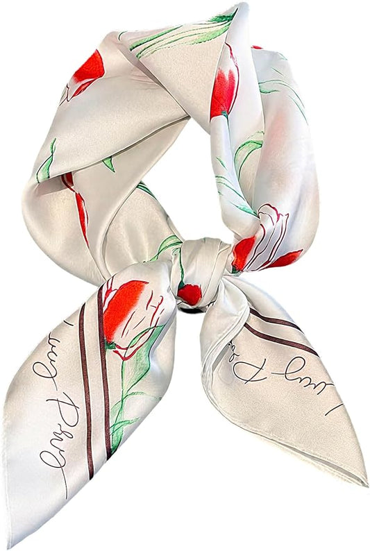 Silky Scarf for Women Lightweight Satin Bandanas Neck Hair Wrap For Sleeping by OnllhNiceScarfForWomen