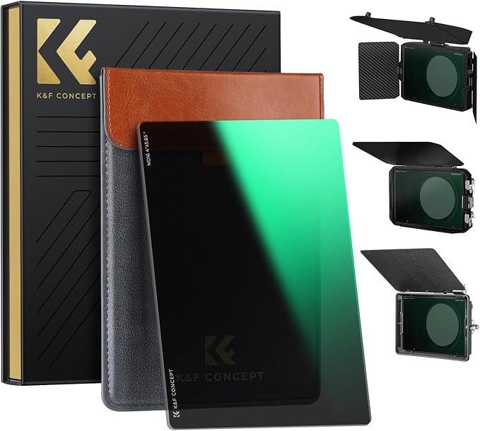 K&F CONCEPT 4'' x 5.65'' Square ND1.2 Filter Cinema Neutral Density Filter by KFCONCEPT