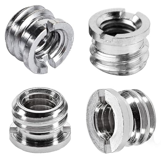 8PCS 1/4 Inch to 3/8 Inch Male Camera Screw Mount Adapter, Tripod Screw Adapter - Image 3
