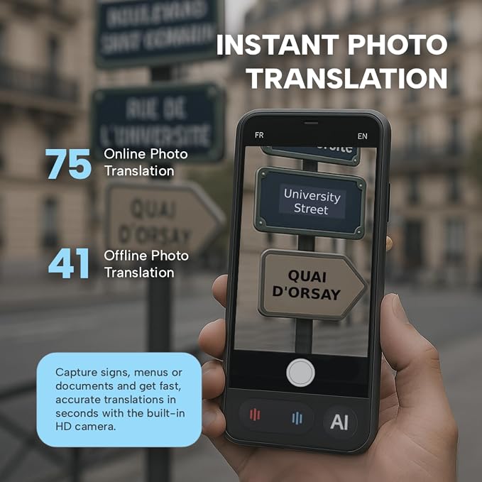 Language Translator Device AI Premium 2026 | 150 Languages | Online & Offline - Image 8