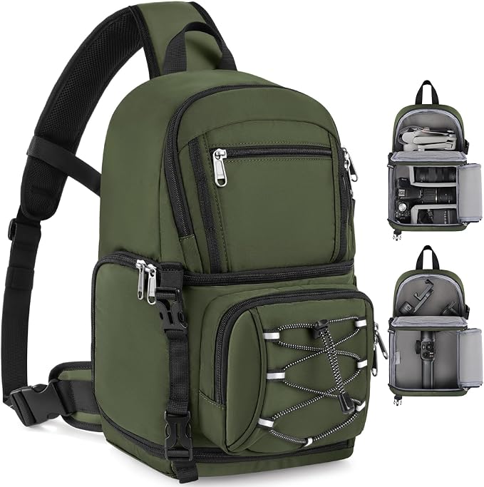 RAINSMORE Camera Bag, DSLR & Mirrorless Camera Sling Bag by RAINSMORE