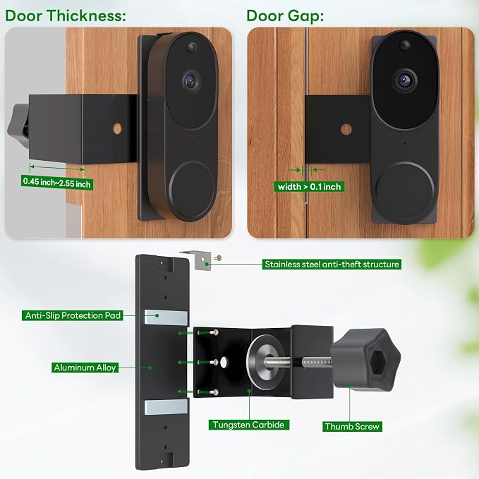 Anti-Theft Doorbell Camera Mount Compatible - Image 4