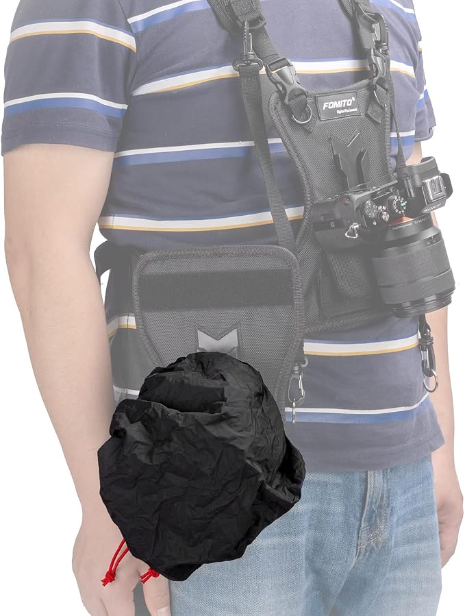 FOMITO Camera Rain Cover Coat Storage Bag Protector Rainproof Waterproof - Image 4