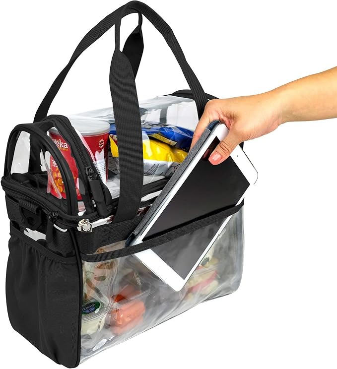 J.CARP Clear Bag Heavy Duty Backpack Durable Transparent See Through Bag - Image 5