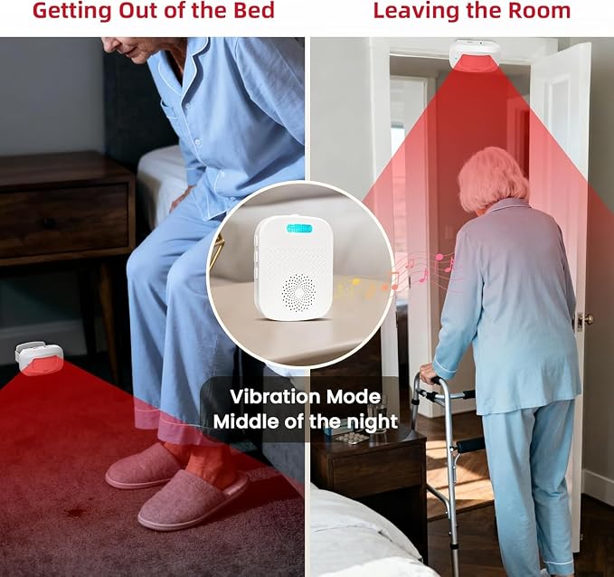 CallToU Bed Alarm for Elderly Adults Sensor Alarm and Fall Prevention for - Image 3