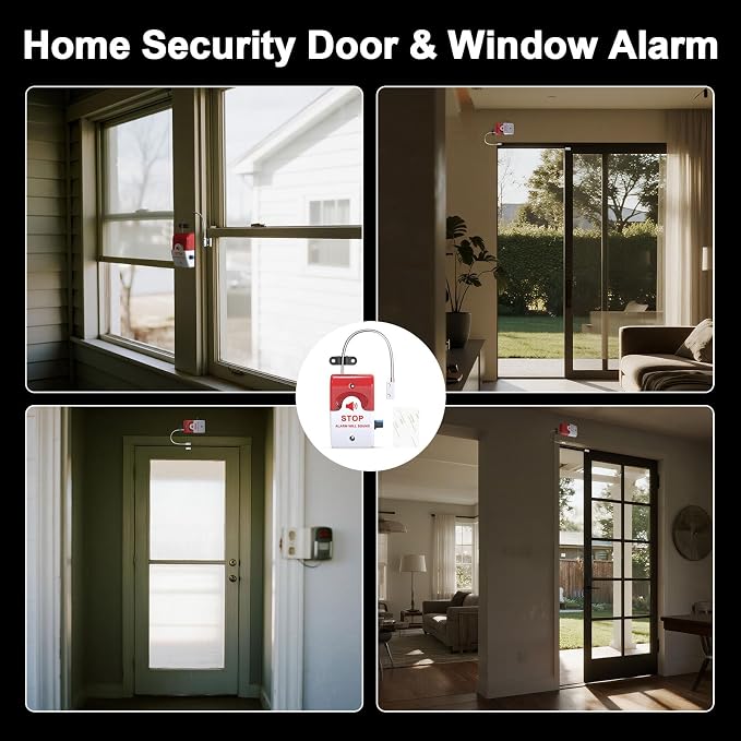 Exit Door Alarm with 110dB Siren, Emergency Exit Security Device, Easy - Image 8