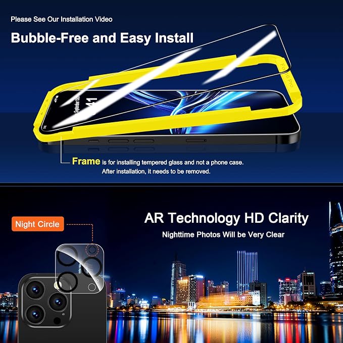 QHOHQ for iPhone 16 Pro Screen Protector - Image 7