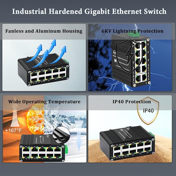 Industrial 8-Port Gigabit PoE Switch - Image 6