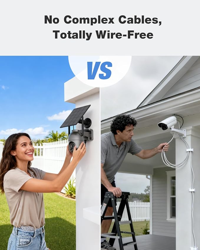 SEHMUA Security Cameras Wireless Outdoor, No Subscription Required, Color Night - Image 9