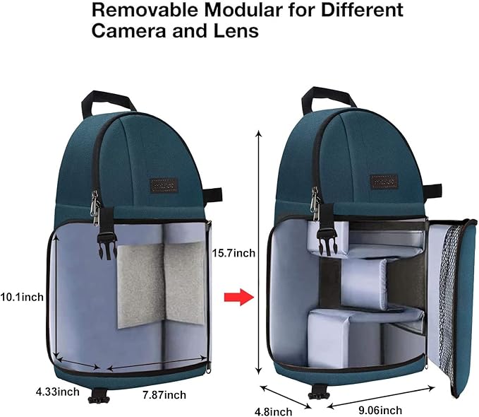 MOSISO Camera Sling Bag, DSLR/SLR/Mirrorless Camera Case Shockproof Photography - Image 5