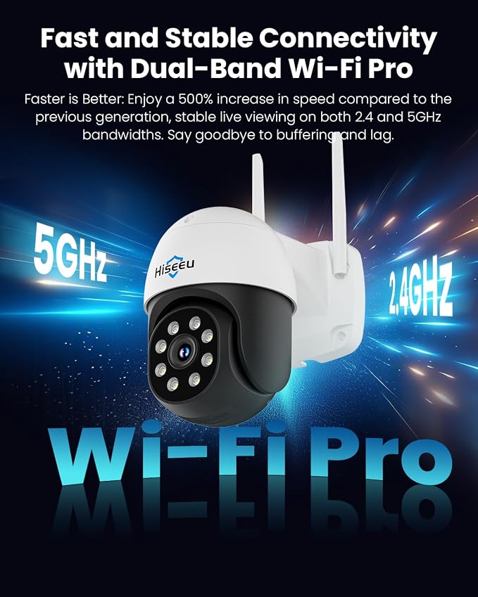 Hiseeu 4K 8MP Security Camera Outdoor, Wireless Home Security Camera - Image 5